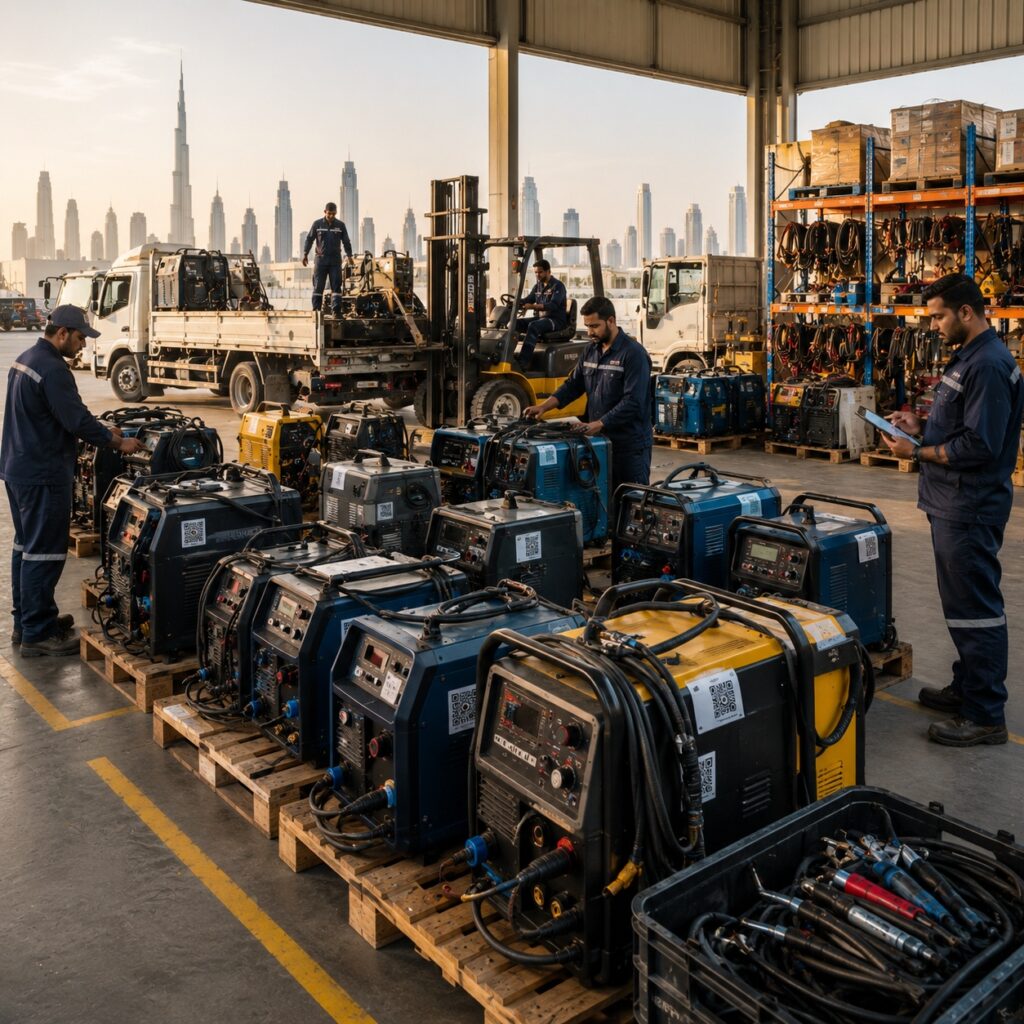Professional welding equipment rentals UAE for industrial projects