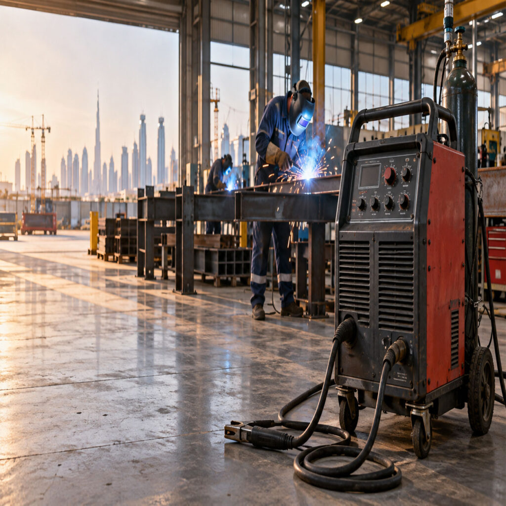 Welding machine rental in Dubai for industrial fabrication projects